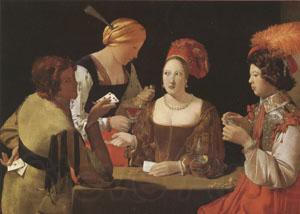 LA TOUR, Georges de The Cheat with the Ace of Diamonds (mk05) Spain oil painting art